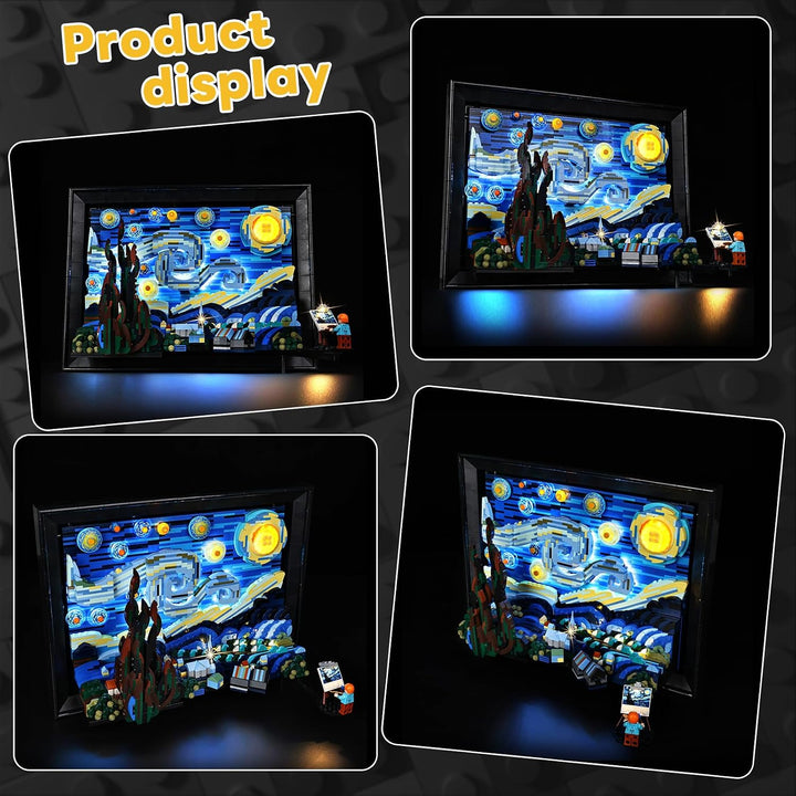Nur LED Beleuchtungsset - Kyglaring Lichter Set Entwickelt für Lego Vincent Van Gogh - The Starry Ni