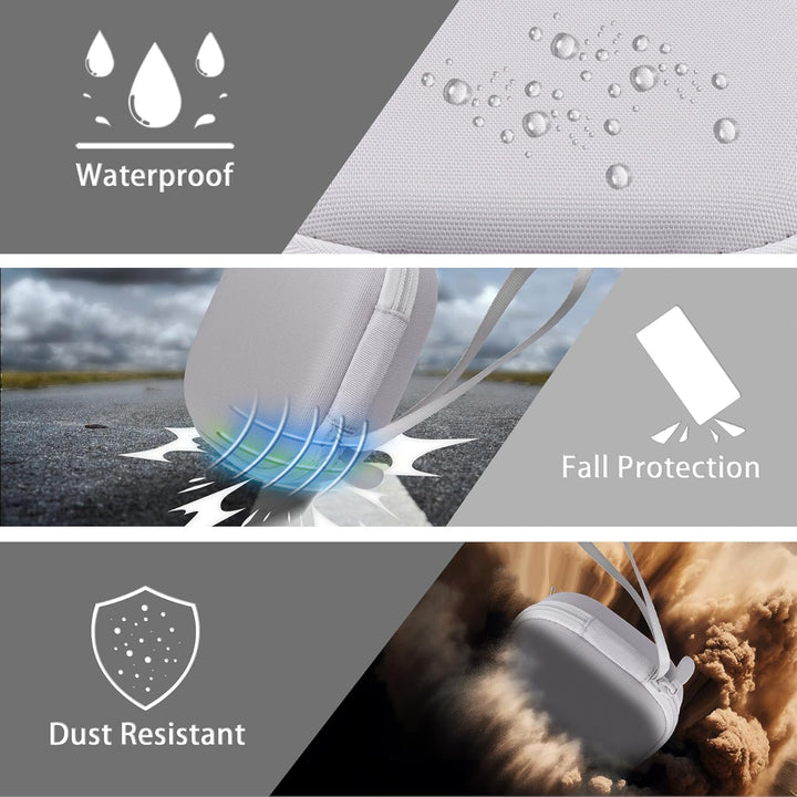 co2CREA Hart Tragbare Schutzhülle Etui Tasche für Anker MagGo 3-in-1 Kabellose Ladestation MagSafe-K