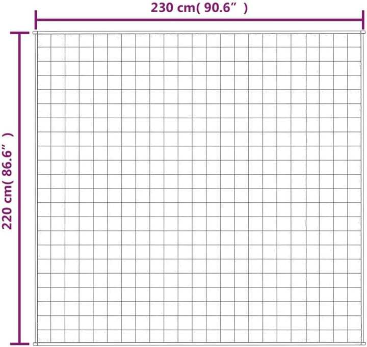 SKM Gewichtsdecke Grau 220x230 cm 15 kg Stoff, Weight: 15.4 kg, 3154791 Grau 220 x 230 cm,15 kg, Gra