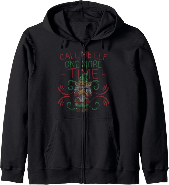 Frecher Weihnachtszwerg Kapuzenjacke