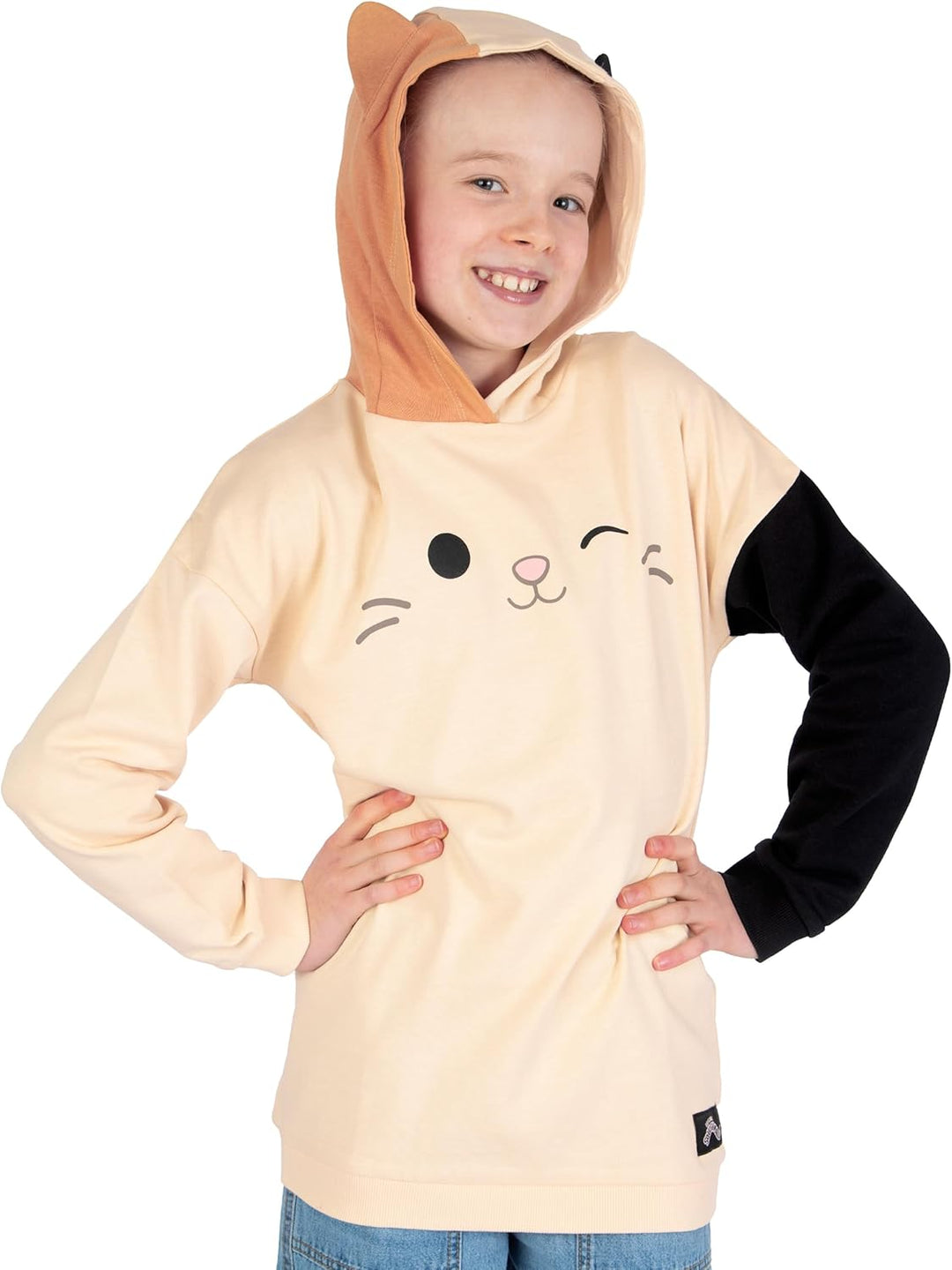 Squishmallows Hoodie-Mädchen, Cam The Cat Hoodie Kinder Squishmallow Katze, Mädchen Kleidung Langer