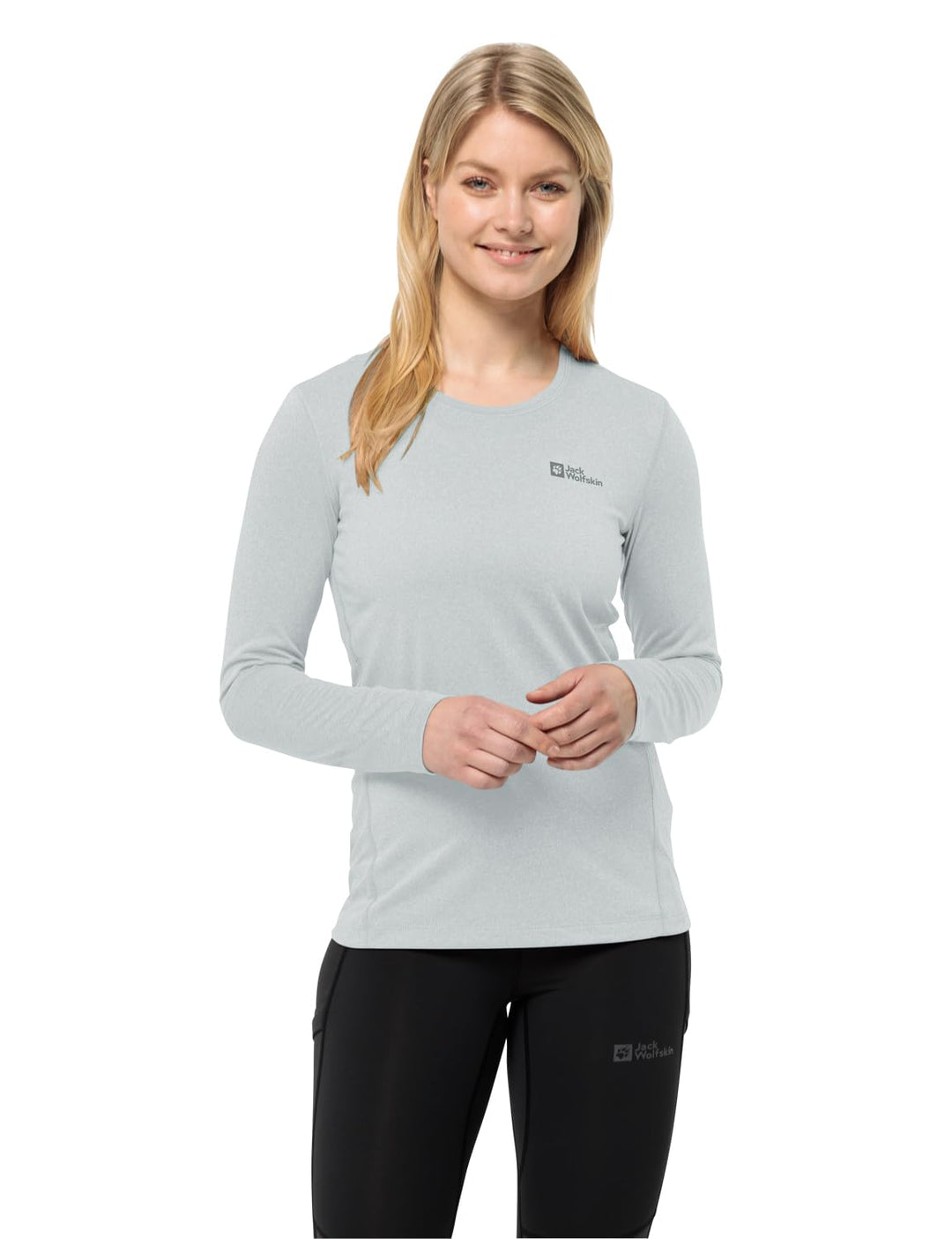 Jack Wolfskin Damen Sky Thermal L/S W Wander-Shirt XS Cool Grey, XS Cool Grey