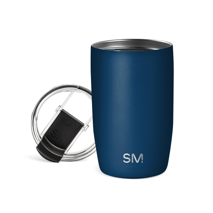 Simple Modern Thermobecher Kaffeebecher to go mit Klappdeckel | Isolierter Edelstahl-Kaffeebecher |