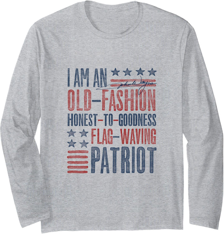 John Wayne ehrlicher Patriot Langarmshirt