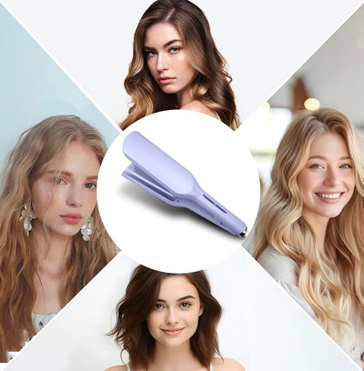 Grosscat Meerjungfrau Welleneisen, Lockenstab Locken für Haare 32mm, Deep Waves, Wasserwellen, Franz