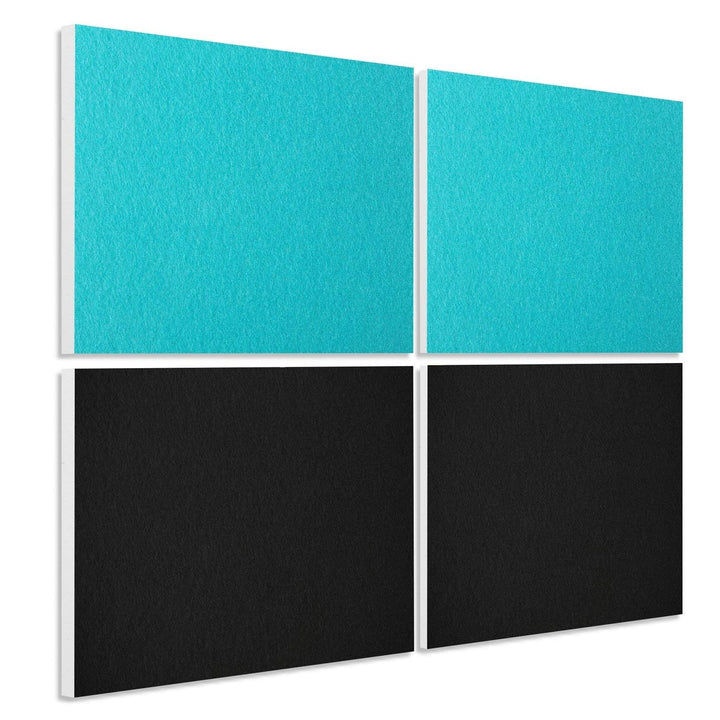 platino24 Schallabsorber COLORE aus Basotec G+ I Akustikpaneele mit Akustikfilz I 4 Wand-Paneele in