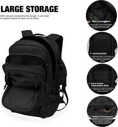 Mardingtop 28L Rucksack Taktischer Rucksack Wanderrucksack Trekkingrucksack Angelrucksack für Surviv