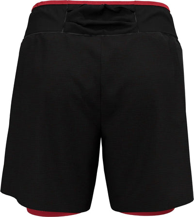 Odlo Damen 2-in-1 Laufshorts X-alp Trail 6 Inch_323451 XS Black - American Beauty, XS Black - Americ