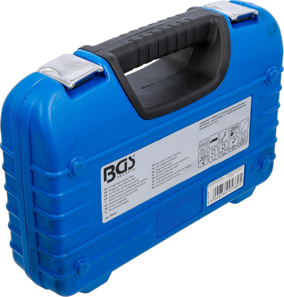 BGS 35310 | Schlag-Ringschlüssel-Satz | Zwölfkant/E-Profil (für Torx) | 5-tlg.