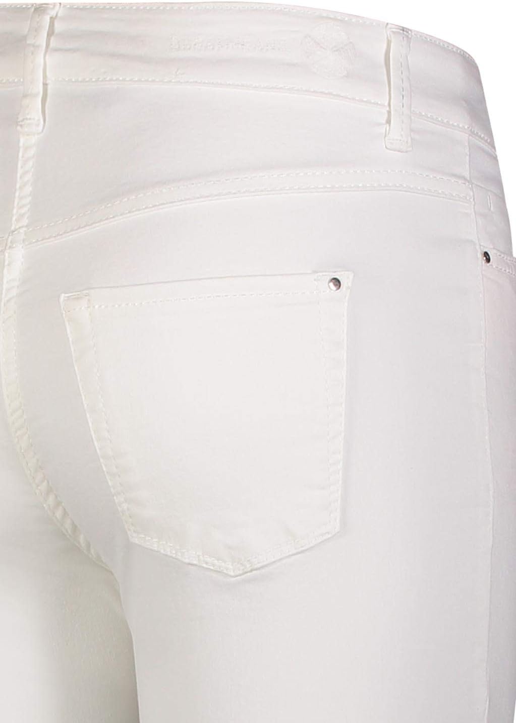 Mac - Damen 5-Pocket Jeans, Dream CHIC (5471-90-0355L) 30W / 27L Weiss (White Denim D010), 30W / 27L