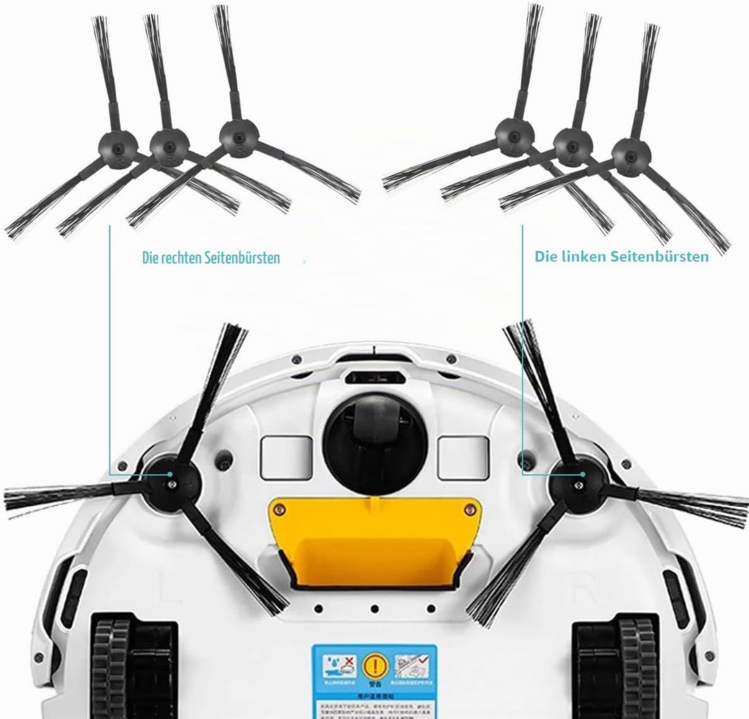 KEEPOW 10 Zubehör für ZACO V5sPro und V5x Saugroboter, Ersatzteile auch Kompatibel mit ILIFE V5s Pro