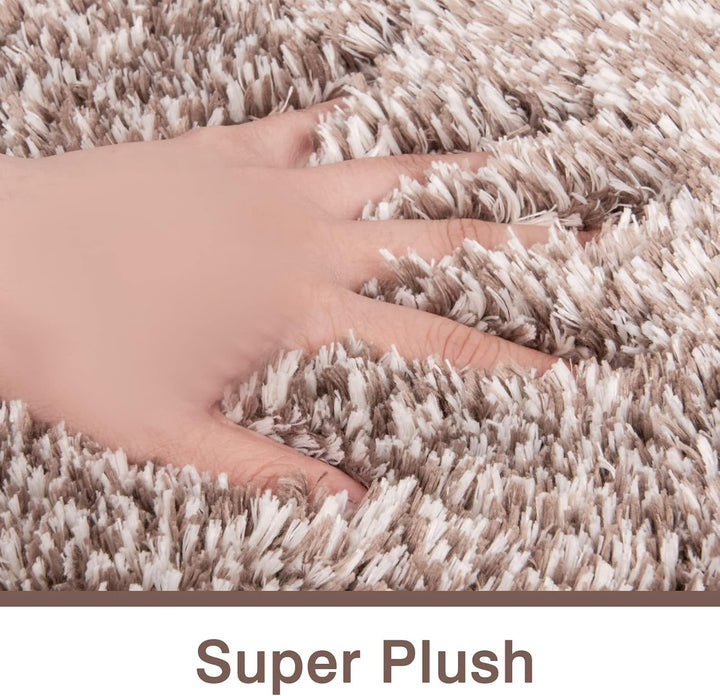 FCSDETAIL rutschfeste, Hochflor Badteppiche, Maschinenwaschbare Badematte, Badvorleger mit Wasserabs