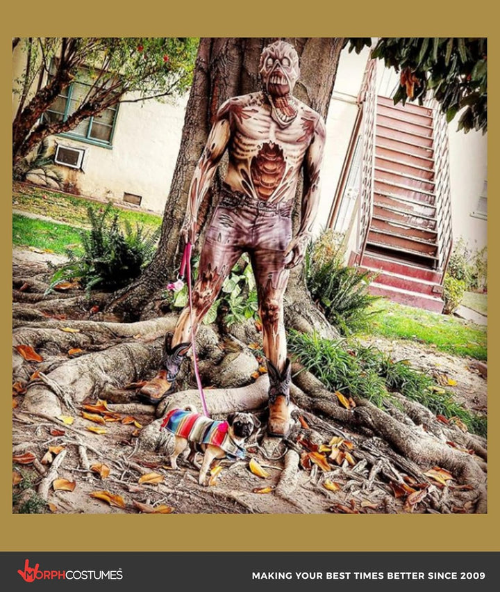 Morphsuits Zombie Kostüm für Erwachsene, Monster Verkleidung, Halloween und Karneval - L (163cm-175c