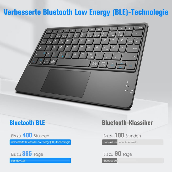 FINTIE Tastatur Hülle für Samsung Galaxy Tab S10 Lite/S10 FE/S9 FE 10.9" &amp; S9 11" Tablet, Deutscher
