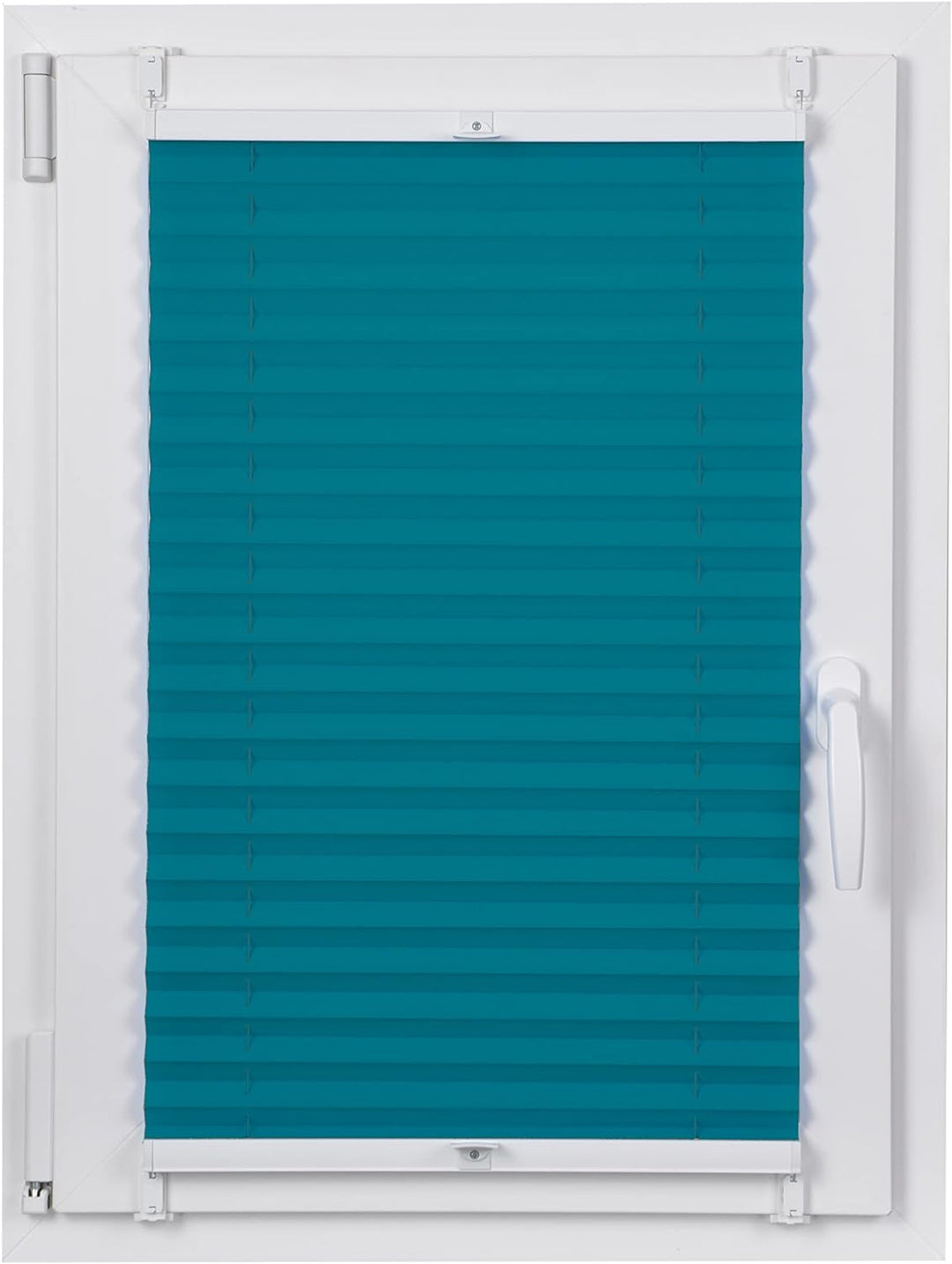 DECOOR Plissee ohne Bohren 70cm x 100cm Faltrollo Rollo für Fenster und Tür Nicht-invasive Fensterja