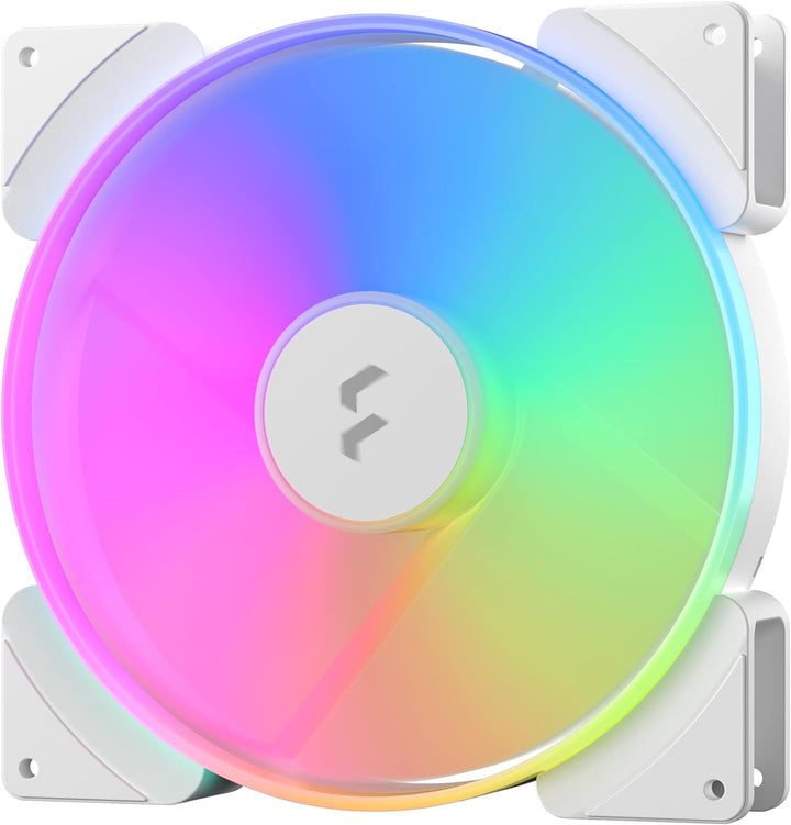 Fractal Design Prisma AL-18 White - 180 mm Addressable LED LLS Bearing Computer Case Fan Weiss PWM,
