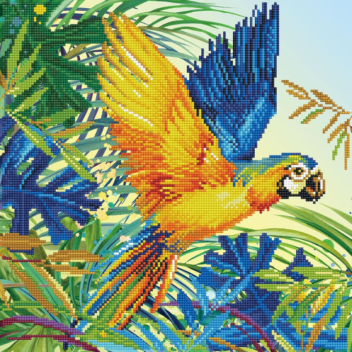 Diamond Dotz DD9-050 Tropical Majesty, ca. 41 x 41 cm gross, Diamond Painting, Malen mit Diamanten,
