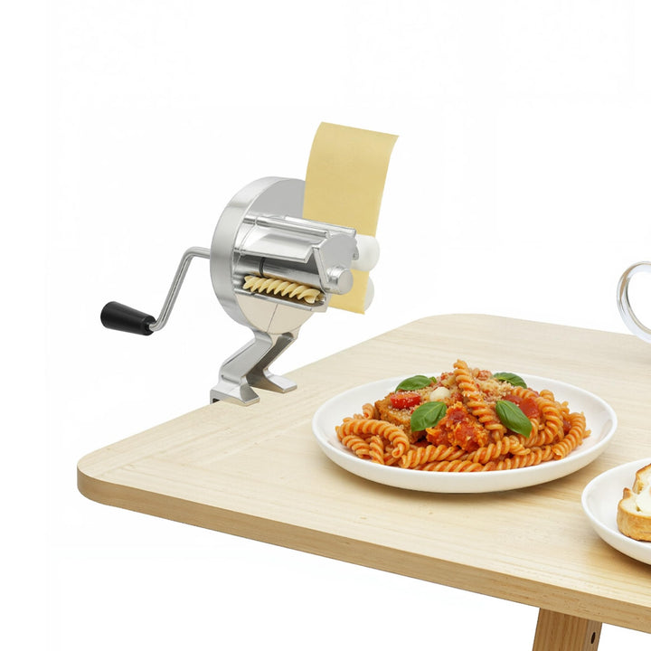 Cavatelli Maker Maschine, Aluminiumlegierung Makkaroni Maker, Tragbare Handkurbel Nudelpressmaschine