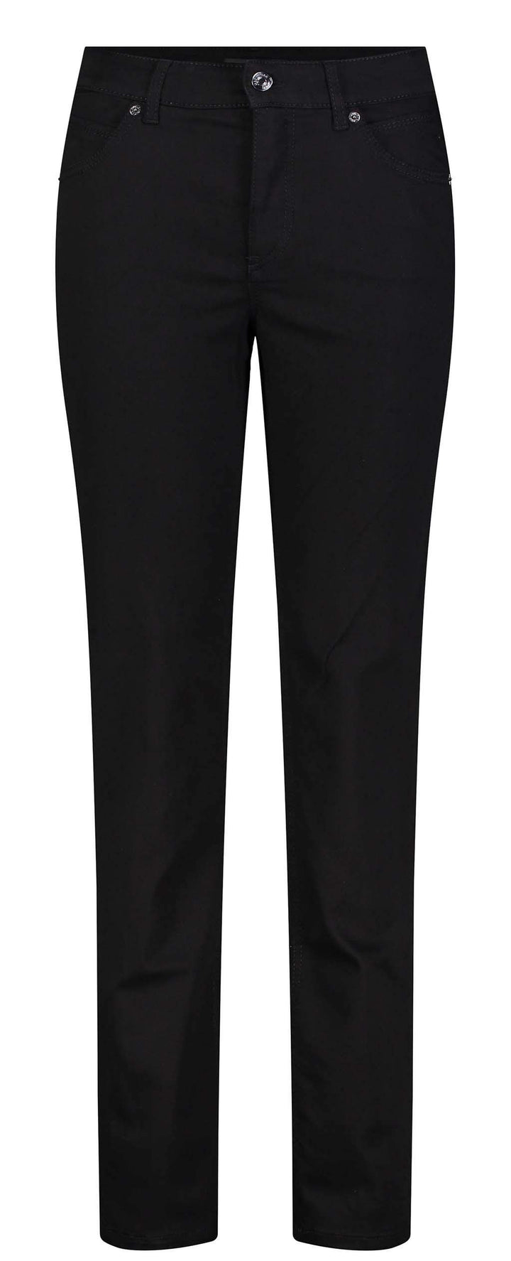 MAC Jeans Damen Jeans Hose Melanie Stretchdenim Grey 34 Black Black (D999), 34 Black Black (D999)