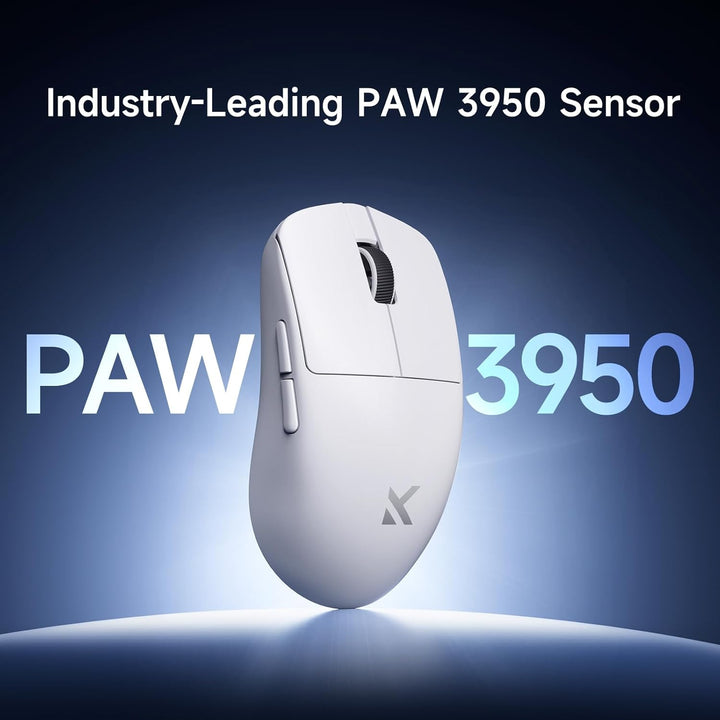 MCHOSE L7 Ultra+ Gaming Maus Kabellos, Ultraleicht, Ergonomisch, 42.000 DPI, PAW3950, Optical Switch