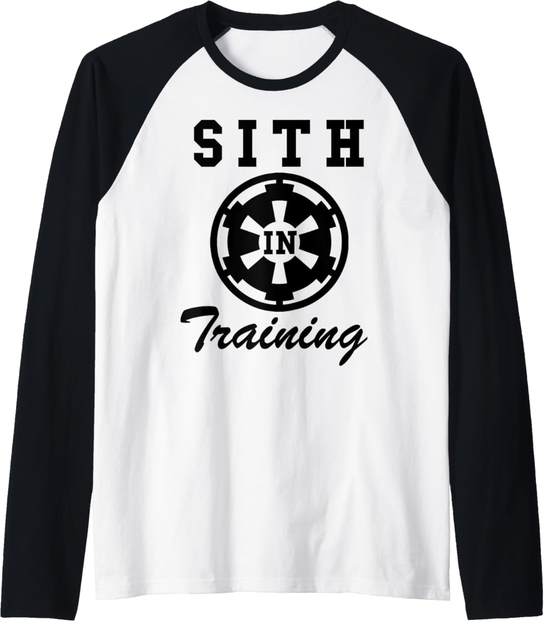 Star Wars SITH In Training Black Out Logo Raglan