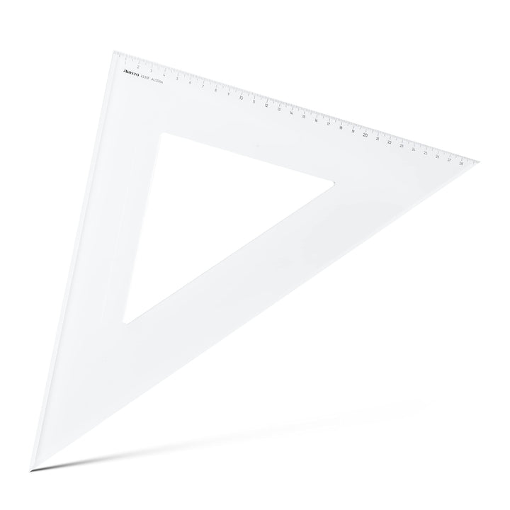 Aristo AR4530F Dreieck 45° mit Facette (Kathete 297mm, Hypotenuse 420mm, abriebfeste Tiefprägung der