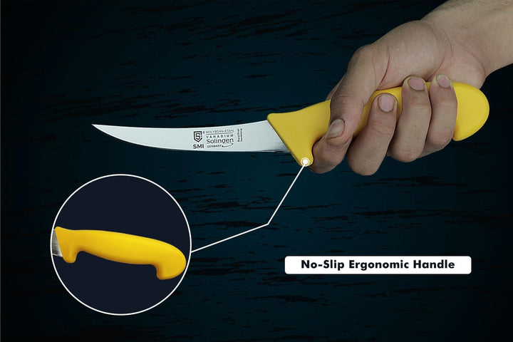 SMI - 5 Zoll Ausbeinmesser flexibel Solingen Metzgermesser Profi Fleischmesser Premium-Qualität Deut