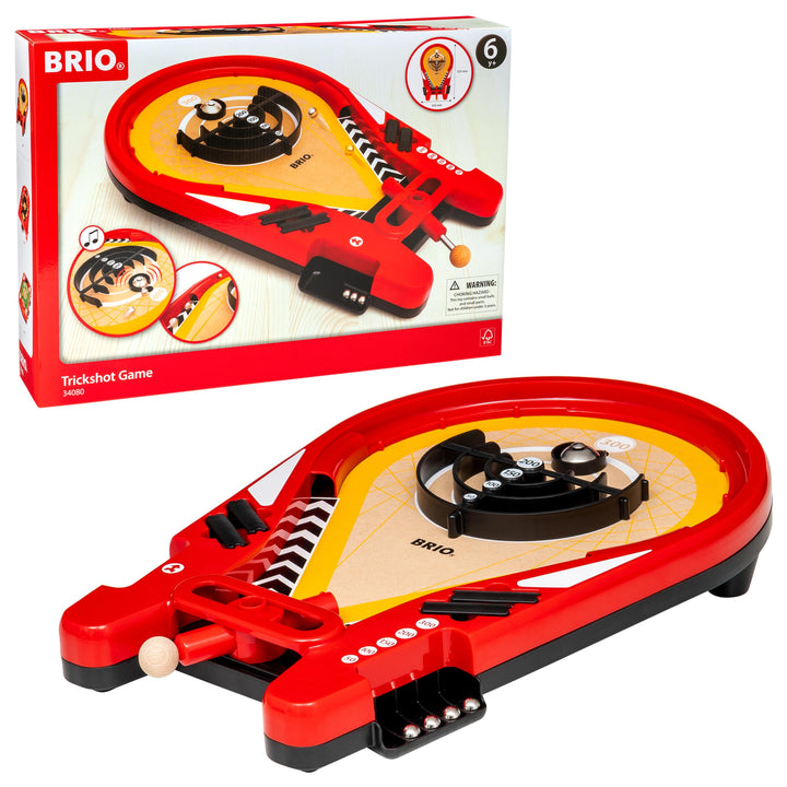 BRIO 34080 Trickshot-Geschicklichkeitsspiel - Spannendes Challenge Game mit vielfältigen Spielfunkti