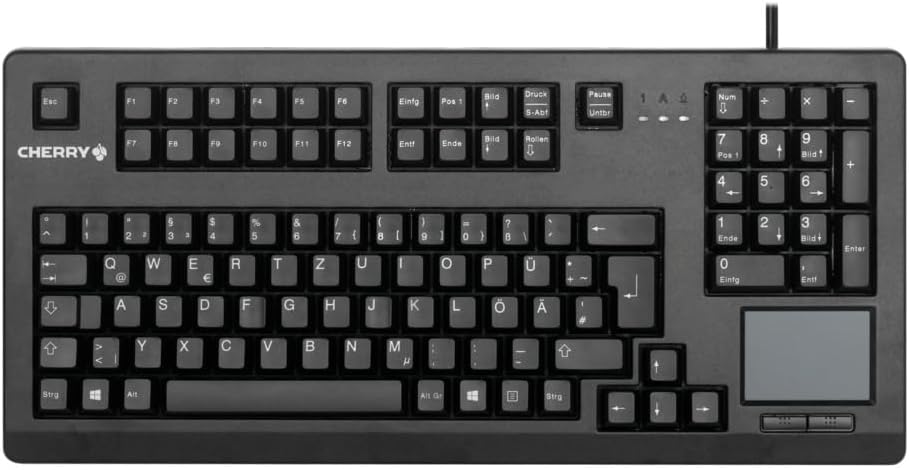 CHERRY TouchBoard G80-11900, Deutsches Layout, QWERTZ Tastatur, kabelgebundene Tastatur, mechanische