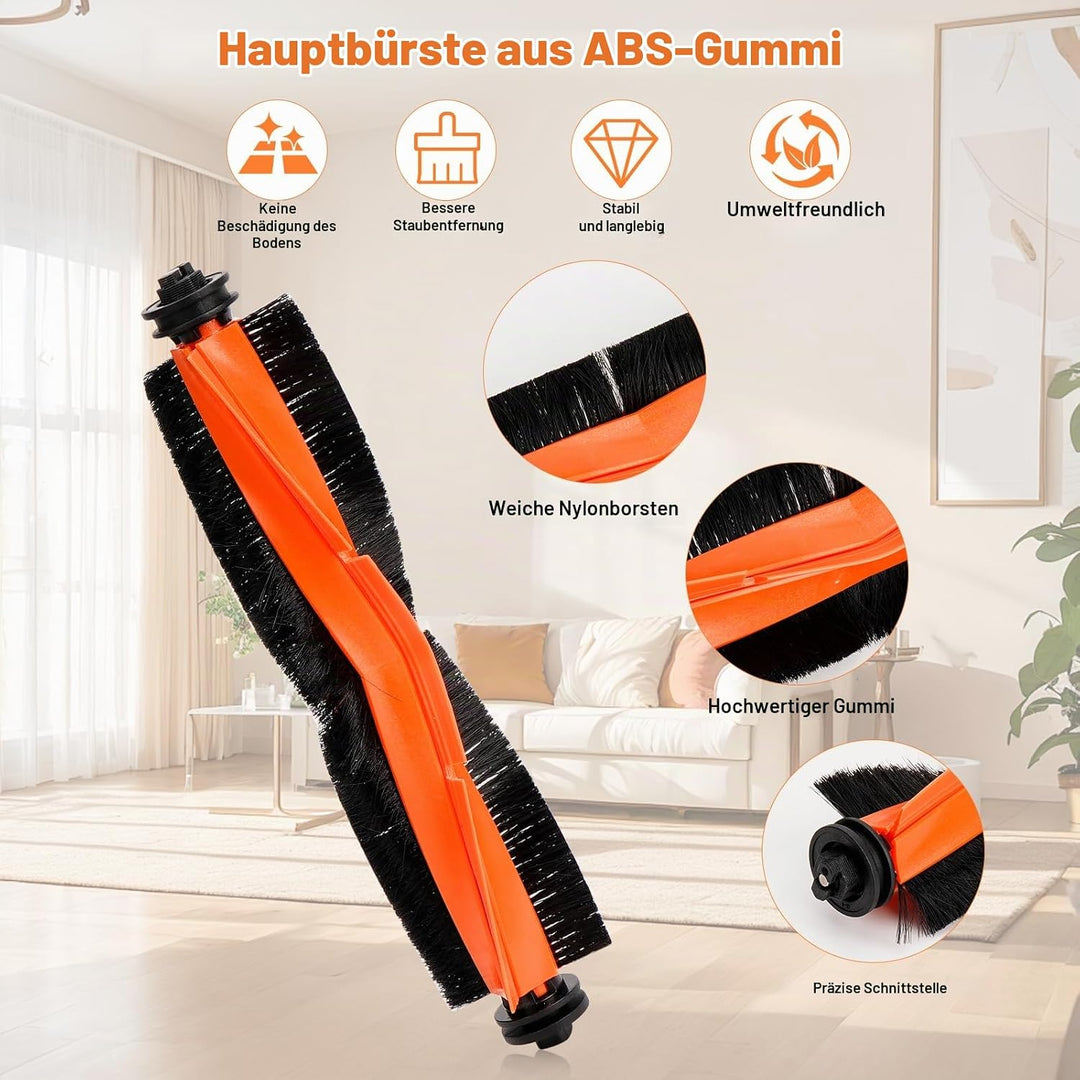 18 Stück Zubehör kompatibel für Xiaomi Robot Vacuum X20+ / X10+ Saugroboter, Ersatzteile Zubehörset