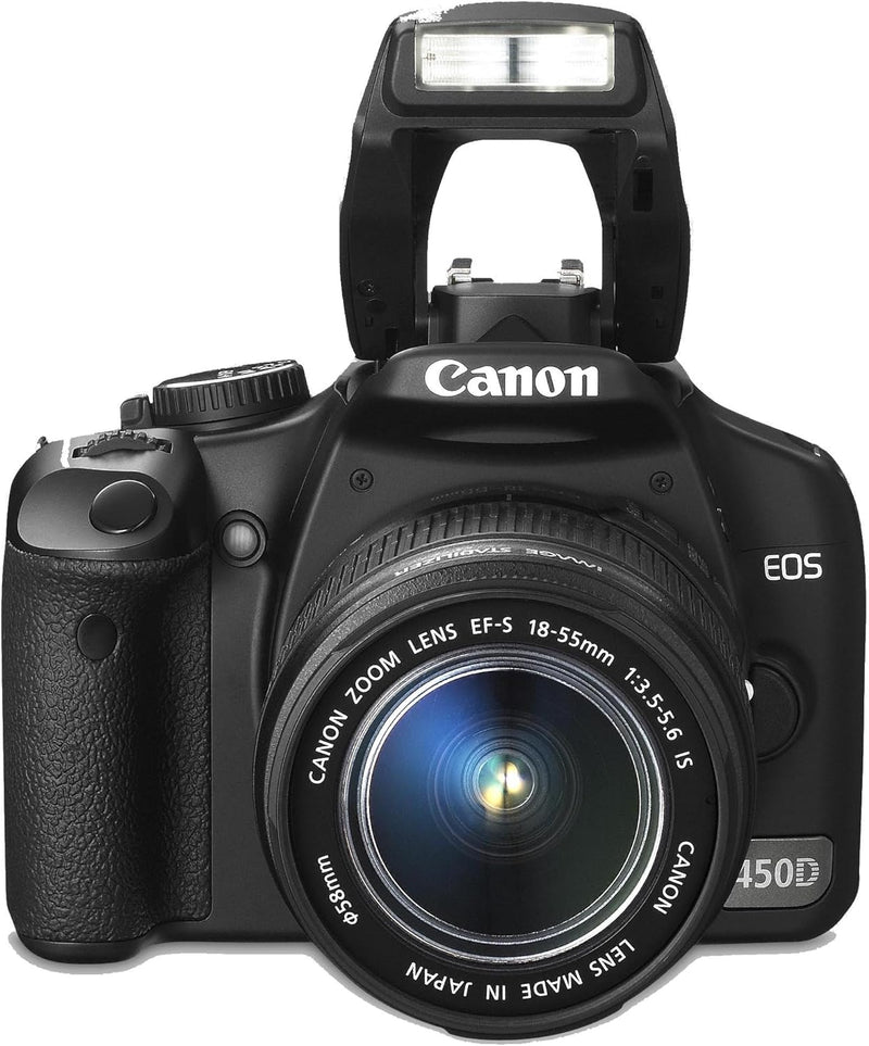 Canon EOS 450D SLR-Digitalkamera (12 MP, LiveView, Kit inkl. EF-S 18-55mm IS Objektiv, bildstabilisi