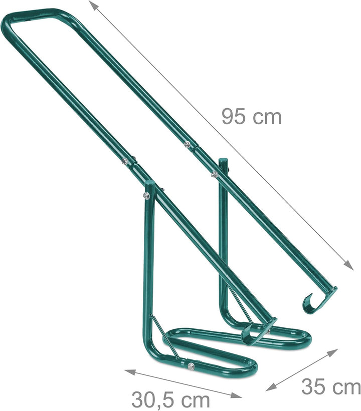 Relaxdays Müllpresse für die Mülltonne, Müllverdichter Hausmüll, Restmüll, Plastik, manuelle Hausmül