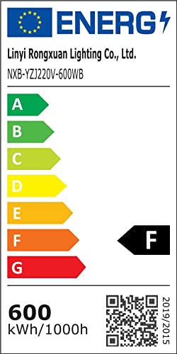 loyal LED Strahler Aussen Fluter Aussen: 600W Superhell Scheinwerfer 3000K Warmweiss 60000LM - IP66