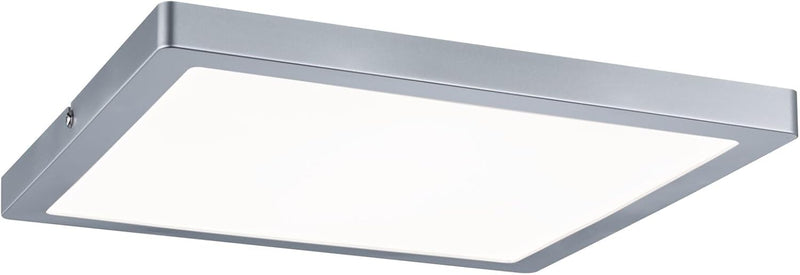 Paulmann 70936 LED Panel Atria eckig incl. 1x20 Watt Deckenlampe Chrom matt Deckenleuchte Kunststoff