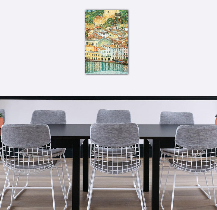 Printed Paintings Leinwand (60x80cm): Gustav Klimt - Malcesine am Gardasee (1913) 60x80 cm, 60x80 cm