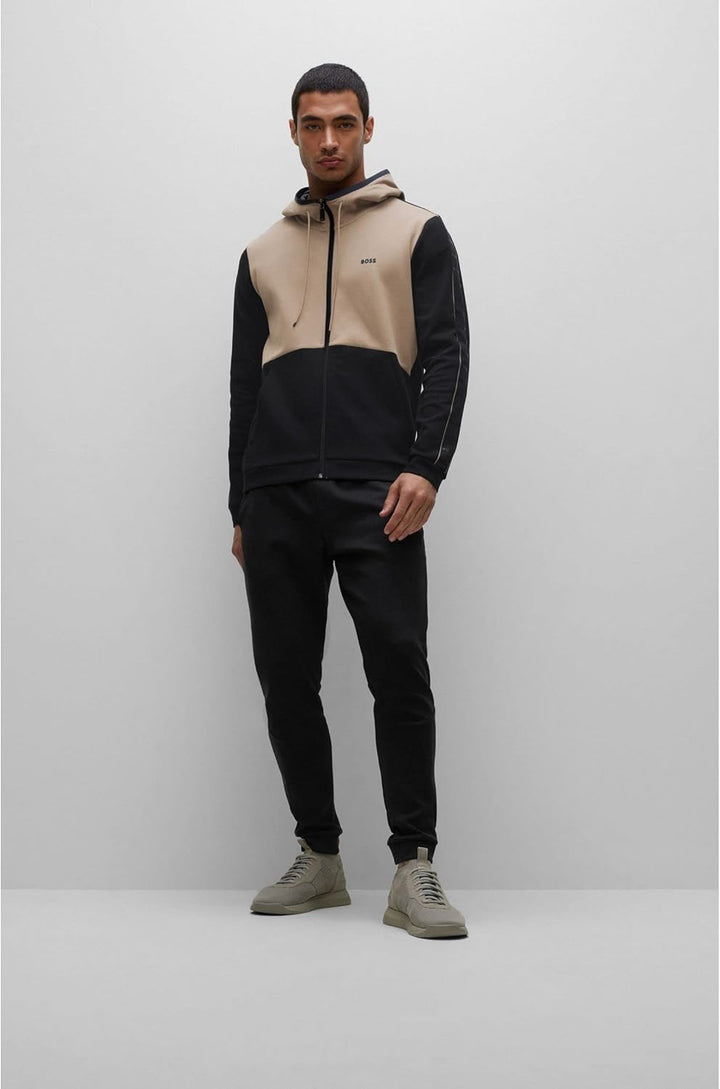 BOSS Athleisure Herren Sweatjacke Saggy Schwarz X-Large