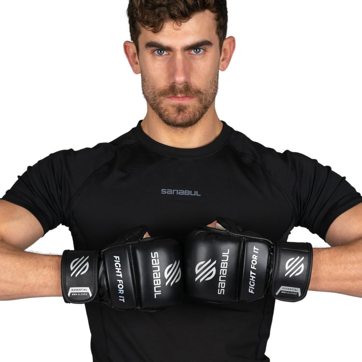 Sanabul Essential 7 oz MMA Handschuhe | MMA Trainingshandschuhe | Hybrid Sparring Handschuhe für MMA