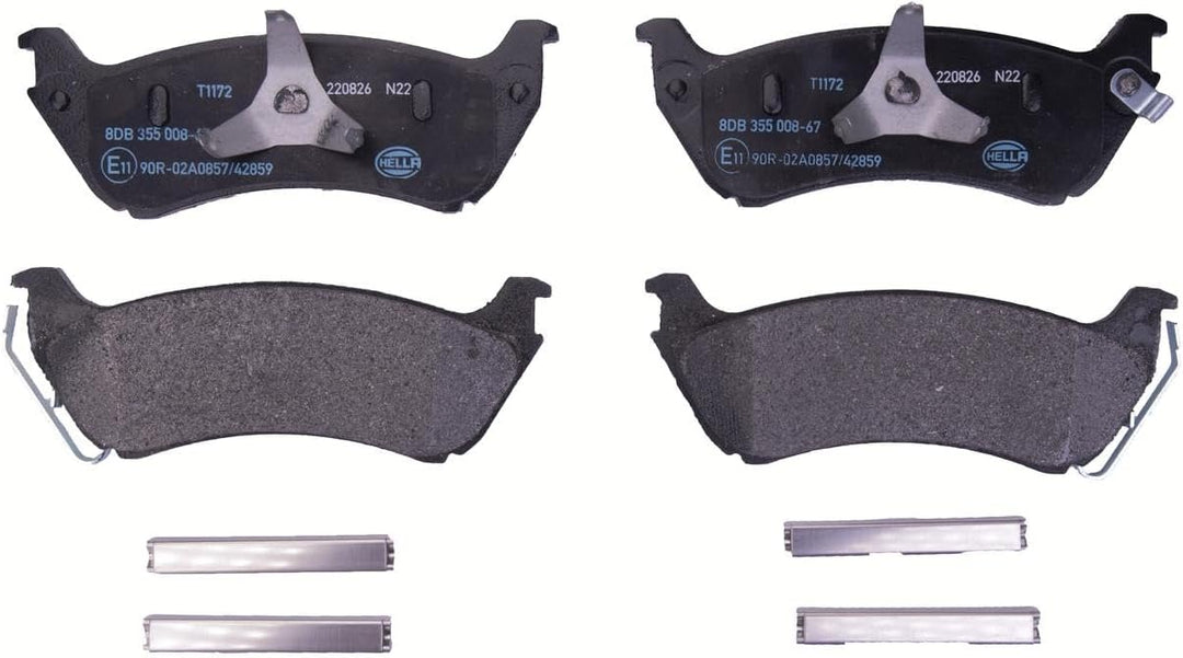 HELLA PAGID 8DB 355 008-671 Bremsbelagsatz - T1172 - Dicke/Stärke: 16.7mm - Bremssystem: Bosch - mit