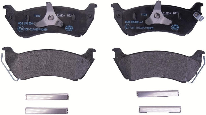 HELLA PAGID 8DB 355 008-671 Bremsbelagsatz - T1172 - Dicke/Stärke: 16.7mm - Bremssystem: Bosch - mit