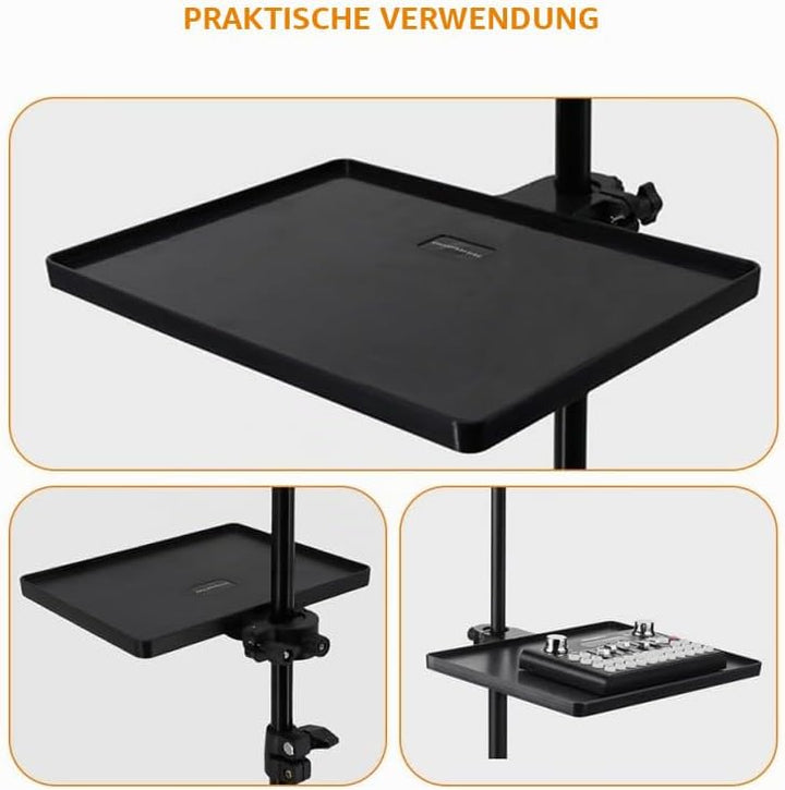 Supvox Mikrofonständer Ablage Soundkartenschale Verstellbares Live Broadcast Regal Kunststoff Tablet