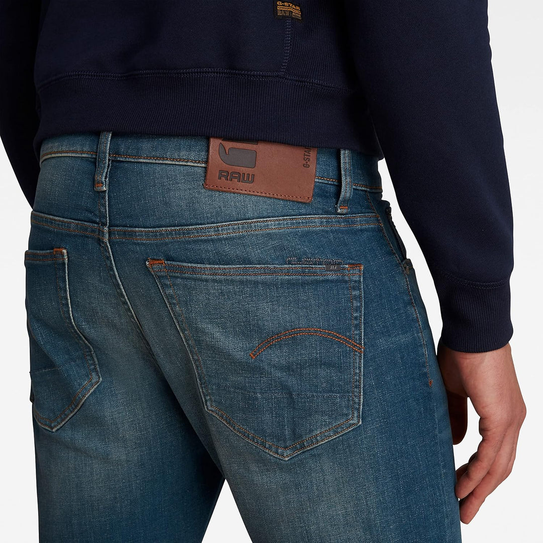 G-Star Herren 3301 Slim Jeans 27W / 30L Blau (Medium Aged 51001-9118-071), 27W / 30L Blau (Medium Ag