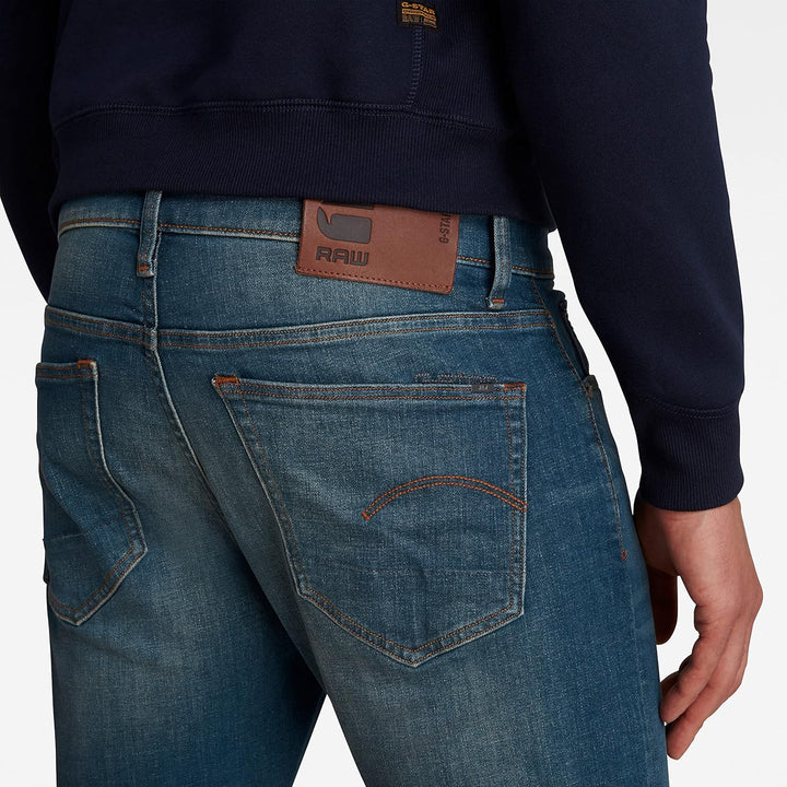 G-Star Herren 3301 Slim Jeans 27W / 30L Blau (Medium Aged 51001-9118-071), 27W / 30L Blau (Medium Ag