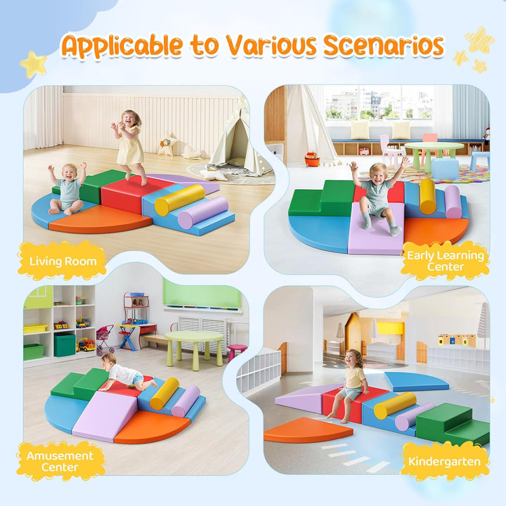 Schaumstoff Bausteine Kinder,Soft Play Softbausteine Klettern Riesenbausteine Motorik Grossbausteine