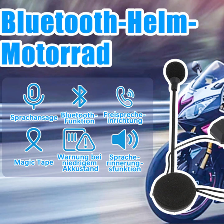 Motorrad Headset, BT Helm Kopfhörer Lautsprecher Motorrad Headset Bluetooth V5.0 Unterstützung Freis