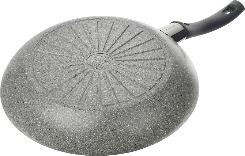 BALLARINI Ferrara Granitium Pfanne mit Antihaftbeschichtung, 28 cm, Induktionsgeeignet, Mit Temperat