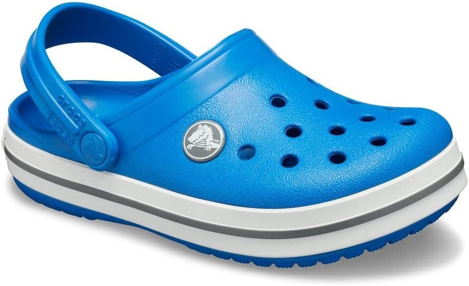 Crocs Unisex Kinder Crocband Clog KidsClogs 19/20 EU Bright Cobalt Charcoal, 19/20 EU Bright Cobalt