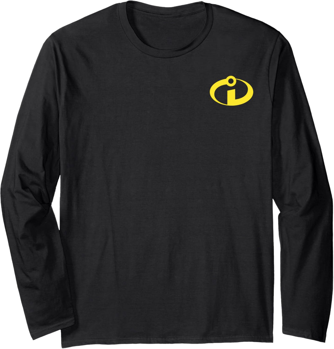 Disney Pixar Incredibles Yellow Logo Pocket Langarmshirt