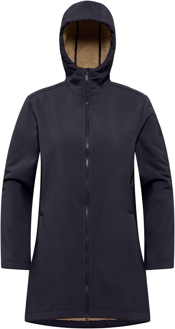 Jack Wolfskin Damen Windland Coat W Softshellmantel, XS dark navy