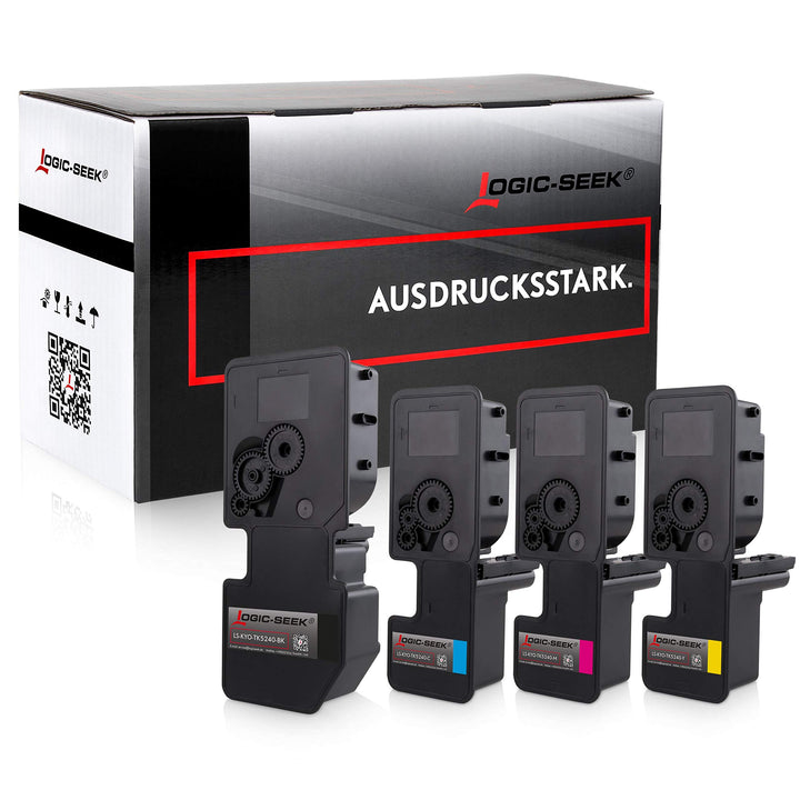 Logic-Seek 4X Toner kompatibel für TK5240 für Kyocera Ecosys M5526cdn M5526cdw P5026cdn P5026cdw