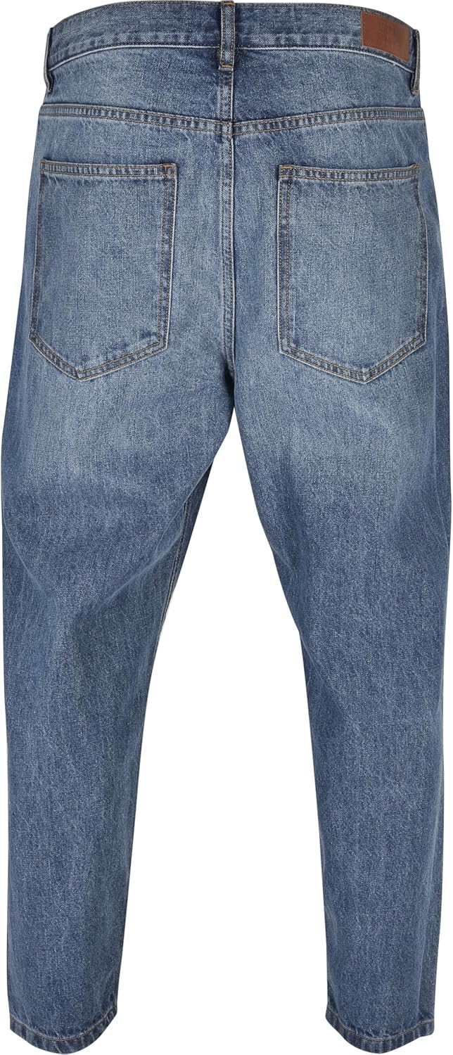 Urban Classics Herren Jeanshose Cropped Tapered Jeans, Regular Fit, verkürzten Länge, erhältlich in
